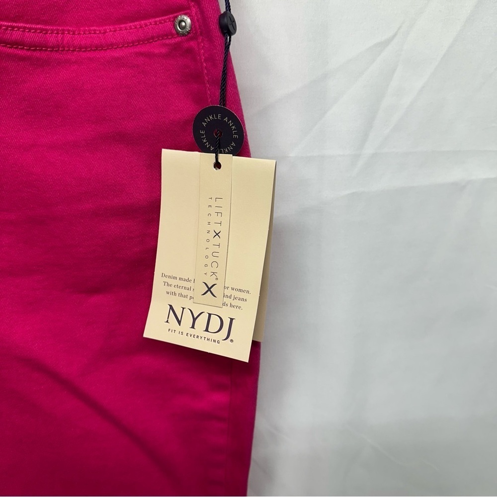 Not Your Daughter’s Jeans Marilyn Straight Ankle Big Pink Size 8 NWT - Picture 3 of 9